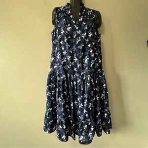 Hudson Jeans Blue Halter Sundress Linen